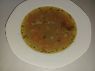 Rybí polévka z lososa